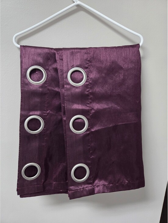 Mainstays Other - Faux Silk Light Filtering Grommet curtain panels (2) 37" x 84"